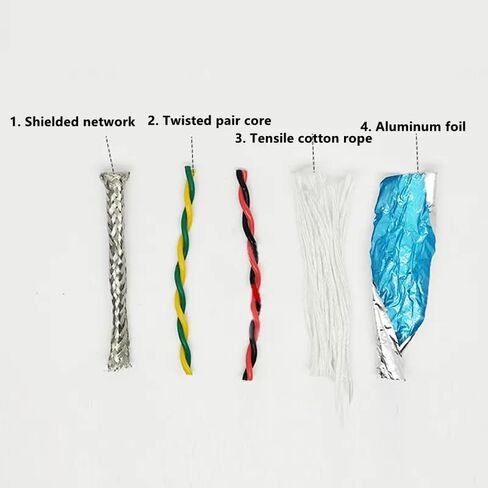 5m 2-core TRVVPS high Flexibility Bending Resistant Drag Chain Twisted Pair Shielded Wire 26 24 22 20 18 17AWG Oil Resistant(26 AWG 0.15MM) in Kuwait