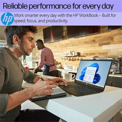 HP 15.6 "FHD Workbook Business Laptop • 64GB RAM • 2TB SSD • AMD Performance CPU • Windows 11 PRO + COPILOT AI • Wi-Fi 6 & RJ-45 • بطارية طوال اليوم-تم تصميمها للعمل والإنتاجية (متجددة) in Kuwait