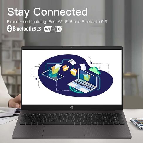 HP 15.6 "FHD Workbook Business Laptop • 64GB RAM • 2TB SSD • AMD Performance CPU • Windows 11 PRO + COPILOT AI • Wi-Fi 6 & RJ-45 • بطارية طوال اليوم-تم تصميمها للعمل والإنتاجية (متجددة) in Kuwait