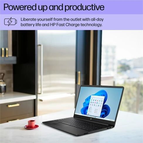 HP 15.6 "FHD Workbook Business Laptop • 64GB RAM • 2TB SSD • AMD Performance CPU • Windows 11 PRO + COPILOT AI • Wi-Fi 6 & RJ-45 • بطارية طوال اليوم-تم تصميمها للعمل والإنتاجية (متجددة) in Kuwait