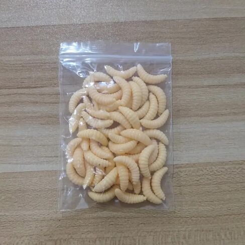 30pcs Simulation Maggot Fishing Lures with Realistic Soft Worm Bait in Saudi Arabia