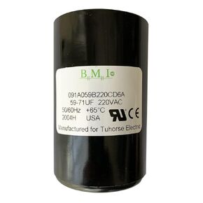 59-71 MFD (uF) 220VAC 1/2 and 3/4 HP Well Pump Control Box Motor Start Capacitor for Franklin 275464105, 2801054915, CRC 2824075015 New