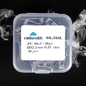 Hot Heating Wire - Versatile Resistance Wire for Kilns, Pottery, and Forging. Highly Resistant, Hybrid Core, Ideal for Prebuilt Coils and Fused Clapton Wire Creations. Coil 316L Phantom
