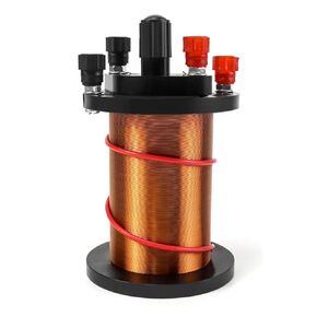 QWORK Demonstration Induction Coil with Primary Coil, Secondary Coil and Soft Iron Core Cylindrical Magnet for Physics Teaching, 2 Set