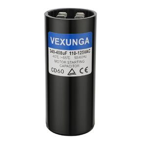 161-193 uF MFD 110-125 VAC 50/60 Hz Round Motor Start Capacitor CD60 Single Phase Capacitors for AC Motors Starting or Pool Pump or Well Pump