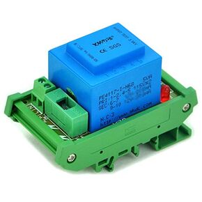 Electronics-Salon 5 Watt(VA) DIN Rail Mount Power Transformer Module (in: 115VAC, Out: 24VAC)