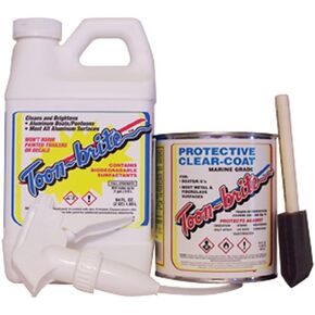Toon-Brite BP1000 Aluminum Cleaner & Protective Clear-Coat Kit , White
