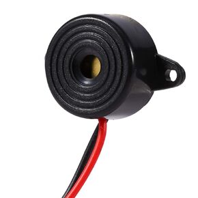 Alarm Buzzer, DC 3 to 24V Piezo Electronic Buzzer Alarm Continuous Sound Cable Length 100mm Active Piezo Electronic Buzzer Alarm, Piezo Transducers