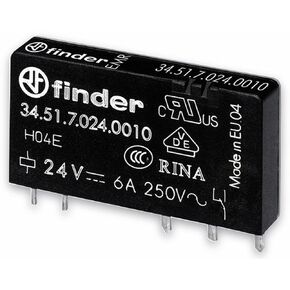 34.51.7.024.0010, 250 V, n.a, 1 Piece Plug-in/Print Relay