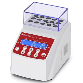 stonylab Dry Bath Incubator, Mini Digital Dry Bath Block Heater with Lid and 15 x 2 ml Tube Blocks for Lab Research Laboratory