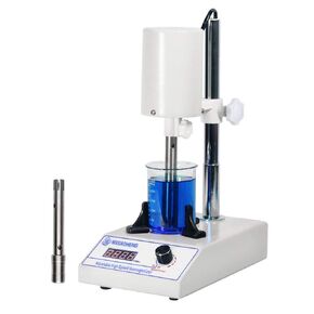 MXBAOHENG High Speed Homogenizer Lab Disperser Emulsifier 5~1000ml Speed Adjustable 6000~22000rpm w/ 2 Working Heads FSH-2A Updated Version (110V)
