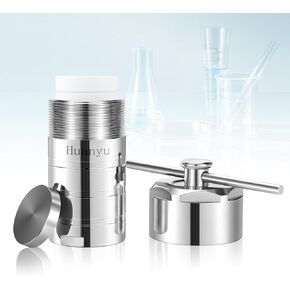 Huanyu 100ml PTFE Lined Hydrothermal Synthesis Autoclave Reactor 200℃ 3Mpa PTFE Lining Corrosion Resistance Hydrothermal Autoclave Reactor 304 Stainless Steel Shell for Lab Hydrothermal Process 100ml