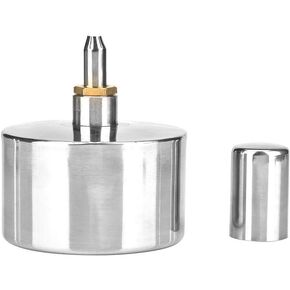 Hilitand 400ml Stainless Steel Alcohol Lamp Thickened Laboratory Chemistry Alcohol Burner Dental Lad Lamp with Screw and Wick