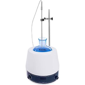 عباءة تسخين 120 فولت 500 مل عباءة تسخين قابلة للتعديل مع التحريك المغناطيسي لتسخين السائل 250 وات 0-1600 دورة في الدقيقة سخان مختبر مع التحكم في درجة الحرارة in Kuwait