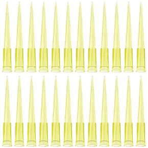 OIIKI 200ul Pipette Tips, 500pcs Universal Liquid Pipettor Tips, Clear Yellow, DNase/RNase Free Disposable Pipette Pipettor Transfer Pipettes for Laboratory