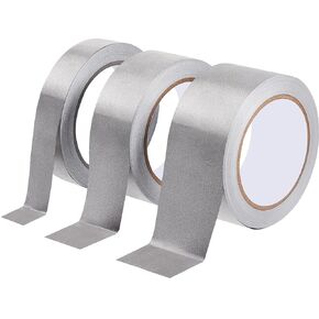 Amylove 3 Roll Tape Double Conductive Fabric Tape Cloth Tape Conductive Adhesive Tape Roll(2in x 65ft)