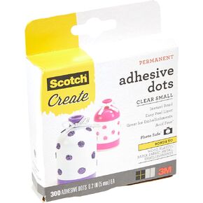 Scotch 010-300S 300/Pack Adhesive Dots, Small