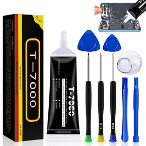 Black Adhesive Glue for Phone Repair High-Performance Waterproof Adhesive with Tool Kit for Electronic Equipment Perfect for Phone, iPad, Tablets, Laptops, LCD Screen 50ml