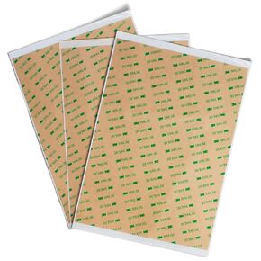 Clear Thin Double Sided Tape Heavy Duty,3 A4 Size Sheets,Waterproof Removable Adhesive Tape,Heat Resistant,for DIY,LCD Screen Repair,Fabric,Photo,Clothes,Poster,Car Decor(8.3X11.4 inch)