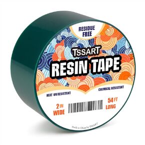 Resin Tape for Epoxy Resin Molding - Thermal Silicone Adhesive Oxidation and High Temperature Resistance Easy Peeling, Epoxy Release Tape for River Tables - 2 inch Wide 54FT Long