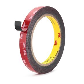 3M Double Sided Tape 0.5"×18ft VHB 5925 Black Mounting Tape Heavy Duty Waterproof Foam Tape Strong Adhesive for RV LED Strip Light Décor