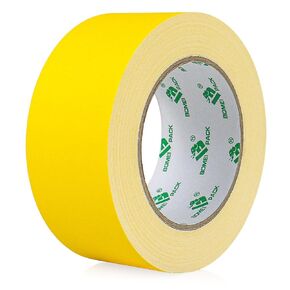 BOMEI PACK 1 Pack Yellow Gaffer Tape 2inch x 30yds, Matte Non-Reflective Stage Tape, No Residue Hand Tear, for Cable, Photo Studio, Painters and Ductwork