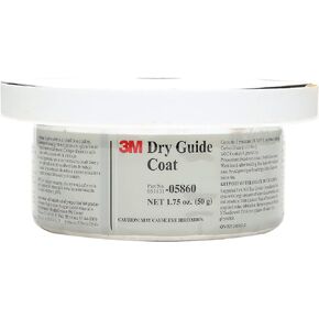 3M Dry Guide Coat Kit 05861, Carbon Black Powder, No Ripples, No Masking, 1.75 oz (50 g)