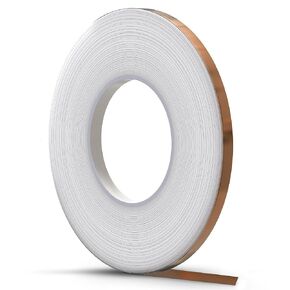 Kraftex Copper Tape [1/4 Inch x 108ft, Pack of 2]. Copper Tape Conductive Adhesive use as Copper Foil Tape for Stained Glass, Copper Tape for Slugs, Copper Shielding Tape for Guitars or Faraday Tape.