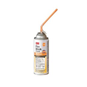 3M Fire Block Foam FB-Foam, Orange Color, Ready-to-Use, Foam-in-Place, 12 fl oz Can