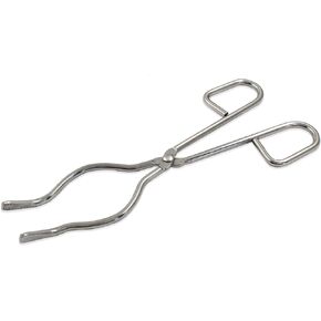 Moicstiy 8 Inch Crucible Tongs Professional Grade Stainless Steel Crucible Clamp for Laboratory, Industry