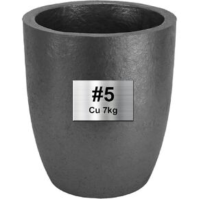 Nelyrho 6KG Graphite Crucible with Pouring Spout for Melting Metal in Saudi Arabia