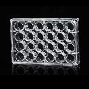 12-Well Tissue Culture Plate - Individually Wrapped， with Lid，Flat Bottom Wells（Pack of 10）
