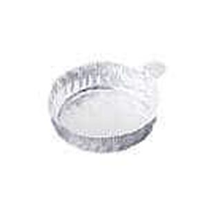 Cole-Parmer 43 mm Aluminum Crimpled-Walled Weighing Dishes with Tab, 20 mL, 100/Pk