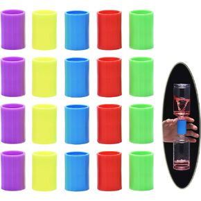 Tornado in A Bottle, 20 Pcs Plastic Tornado Bottle Connector Vortex Connector Cyclone Tube for Scientific Experiment, 5 Colors