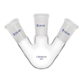 Glass 50ml 3 Neck Round Bottom Flask RBF, with 24/40 Center and Side Standard Taper Outer Joint (2000ml)