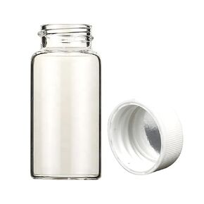 366228204 Borosilicate Glass 20mL Liquid Scintillation Vial with 22-400 Polypropylene Cap Pulp-Backed Foil Liner, Case of 100