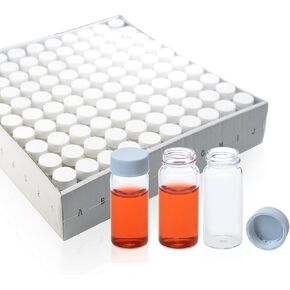 20mL Borosilicate Glass Liquid Scintillation Vial, with Polypropylene Cap and Foamed Silver Aluminum Foil Liner, Case of 100 in Saudi Arabia