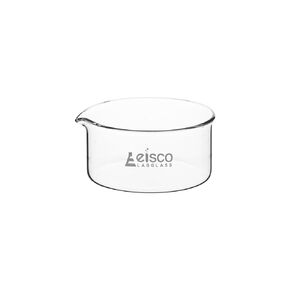 EISCO Crystallizing Dish, 40ml - Flat Bottom, with Spout - Borosilicate 3.3 Glass - Laboratory, Kitchen, Crafts