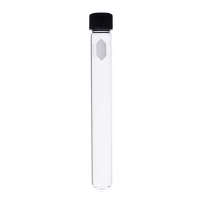 Kimble 45066-25200 KG-33 Borosilicate Glass 70mL Culture Tube, with Rubber Lined Screw Cap, Clear (Pack of 36)
