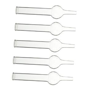 GLEAVI 5pcs Chemical Experiment Equipment Single-Ball Glass Drying Tubes Glass Tube Science Tubes Lab Tubes Drying Tube Chemistry Empty Refillable Tubes Sample Tube Candy Small Test Tube