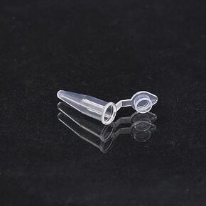 Conical Centrifuge Tubes 15ml, 100 Pcs Sterile Plastic Tubes with Screw Caps, Plastic Graduated and Write Marks Test Container, Non-Pyrogenic, DN/RNase Free (15ml-100pcs)