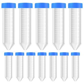 Centrifuge Tubes 50mL, Conical Tubes Sterile 25 PCS, Polypropylene, Leak-Proof Screw Caps, Plastic Container with Graduated and Write Marks, Non-pyrogenic, DNase/RNase Free, Human DNA-Free