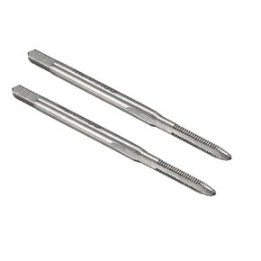 uxcell Metric Machine Tap M3 x 0.5mm H2 High Speed Steel 3 Straight Flutes Screw Tapping Threading Machinist Repair DIY Tool 2pcs