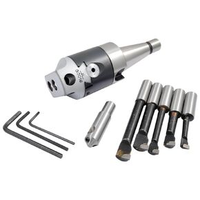 HHIP 1061-0058 2" Boring Head Kit with NMTB30 Shank, Boring Bars and Fly Cutter