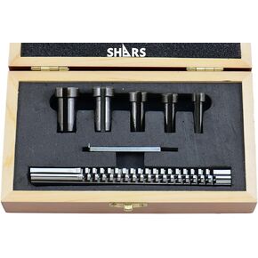 Shars No.70 Metric Precision Hss Keyway Broach 22 PCS Set 404-9627 R
