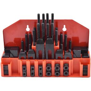 58 Pcs Pro-Series 1/2" T-Slot 3/8"-16 Stud Clamping Kit Fit for Bridgeport Mill