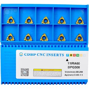 11IR A60/11ER A60 CNC مخرطة قابلة للفهرسة كربيد إدراج شفرة، 10 قطع in Kuwait