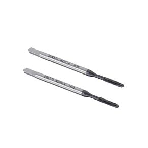 uxcell M6 x 1 Spiral Point Threading Tap, H2 Tolerance High Speed Steel TICN Coated, Round Shank with Square End, DIN371/376, Metric Screw Taps Tapping Bit for Thread Repair, 2pcs