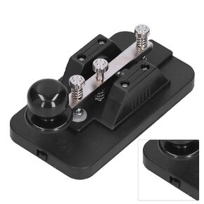 Voice Practice Code Kit Morse,Morse Code Key Telegraph Tapper Manual Cw Practice Tool Trainer with Buzzer for Beginner