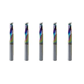 1/4" Cutting Diameter Single Edge milling bit Set for Aluminum, Wood, Copper, alloys, Non-Ferrous Metals, Plastics and Soft Materials